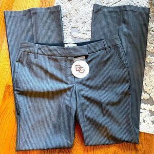 BCBGeneration Womens Button Tab True Flair Charcoal Pants Sz 12